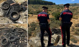 Incendiano rifiuti pericolosi nel Parco delle Madonie: denunciati due uomini a Piano dell&rsquo;Ago