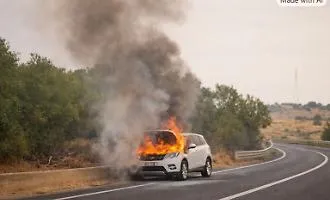 Fuoco e fiamme sul Range Rover, c'era anche una donna in gravidanza
