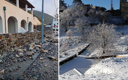 L'inverno irrompe in Sicilia: vento gelido, mareggiate alle Eolie ed Enna imbiancata