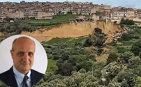 Niscemi a rischio: frana da 80 milioni di metri cubi, scarpata in evoluzione e delocalizzazioni