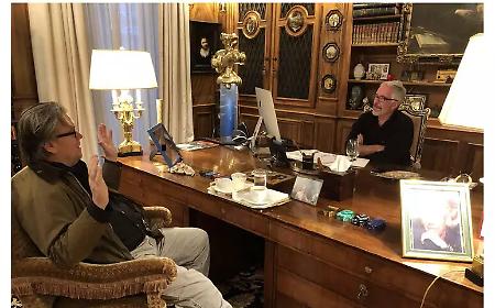 &laquo;Faremo cadere Papa Francesco&raquo;, cos&igrave; il guru dell'estrema destra Steve Bannon tramava con Jeffrey Epstein