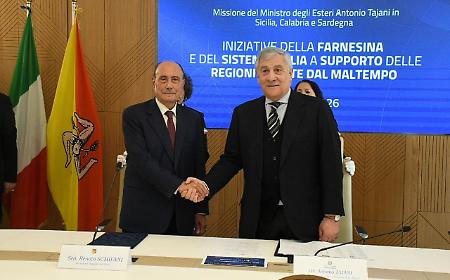 Ciclone Harry, Tajani e Schifani annunciano il contributo alle imprese per l'export