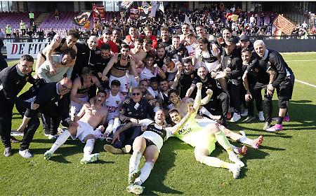 Vittoria sul campo della Salernitana e il Benevento torna in serie B