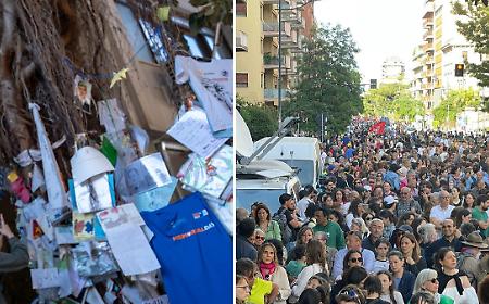 Il giorno dopo il 23 maggio l'albero Falcone rinasce con nuovi disegni, foto e messaggi di bambini Il corteo, il silenzio, le critiche a Colosimo e le due Antimafie