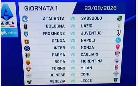 Serie A, il dado &egrave; tratto: esordi, derby e sfide scudetto