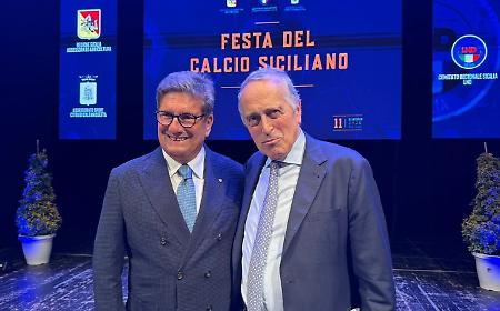 La festa del calcio siciliano incorona la stagione: il prestigio della presenza di Giancarlo Abete