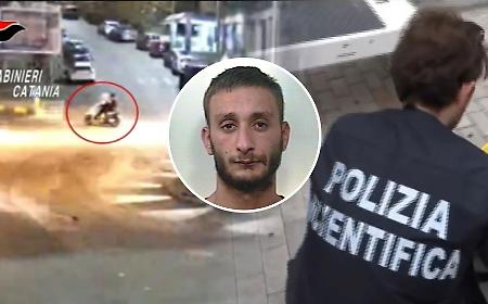 Conflitto armato tra fazioni del clan Cappello: arrestato uno dei motociclisti pistoleri, giubbotto antiproiettili creato coi libri