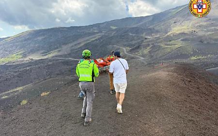 Turista francese ferita ai crateri Silvestri: intervento del Soccorso alpino a Nicolosi Nord