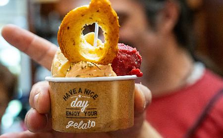 Avete mai provato il gelato all'insalata? E quello ai funghi porcini? A Monterosso Almo si sperimentano gusti originali