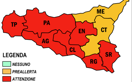 Caldo e rischio incendi, allerta incendi in sette province (tranne Catania e Messina)