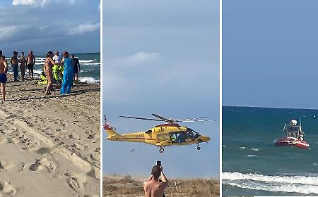 Dramma tra le onde a Vaccarizzo: sessantenne ha un malore in acqua ed &egrave; in fin di vita VIDEO