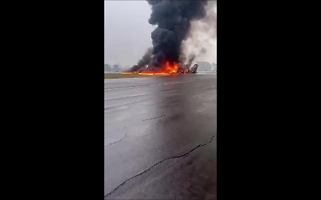 Il video dell'aereo Cessna schiantato  in North Carolina, diversi i morti 