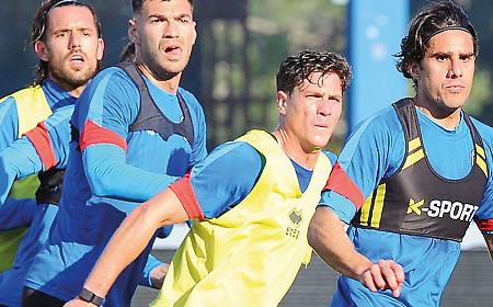 Il Catania in allenamento