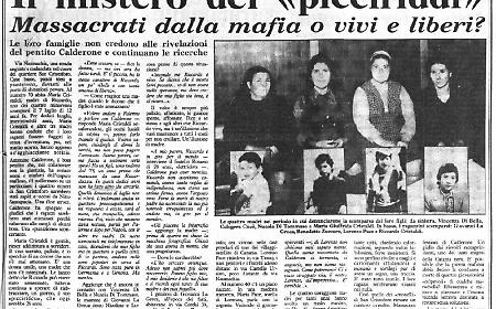La nipote di uno dei 4 picciriddi fatti sparire mezzo secolo fa: &laquo;Sentivo parlare la mia famiglia dello zio che non c&rsquo;era pi&ugrave;&raquo;