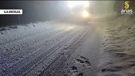 Emergenza neve a Messina: Anas al lavoro giorno e notte per mantenere aperte le statali