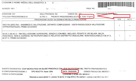 Esame da effettuare entro dieci giorni, glielo prenotano a distanza di dieci mesi: accade a Ragusa