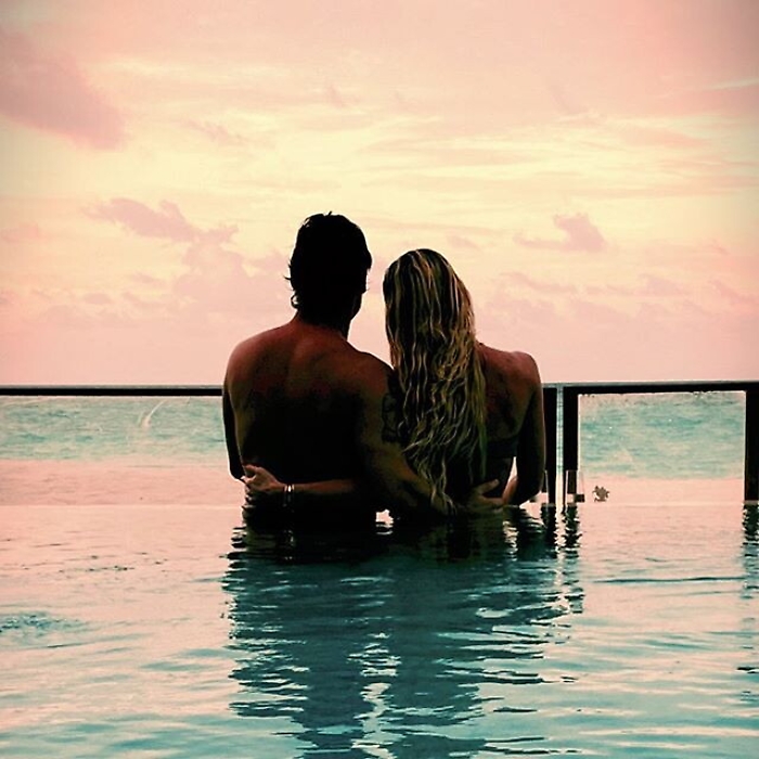 Francesco Totti e Ilary Blasi alle Maldive