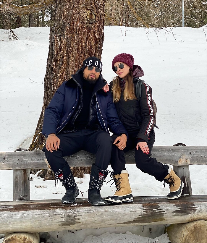 Kevin Boateng e Melissa Satta a Saint Moritz
