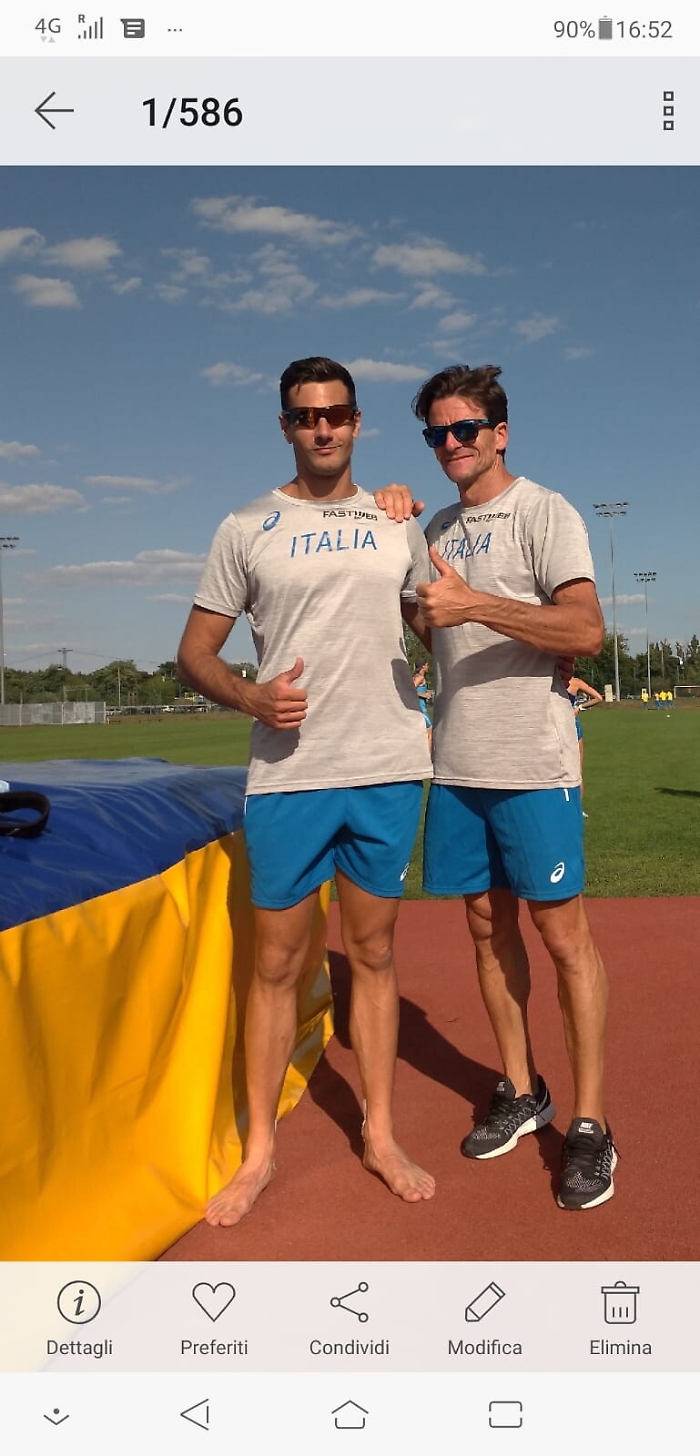 Claudio Stecchi e Giuseppe Gibilisco