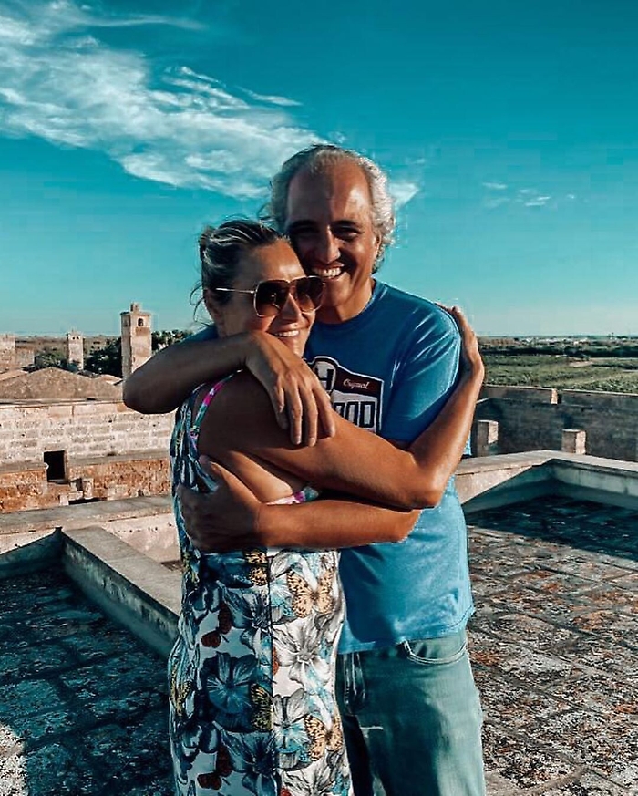 Simona Ventura con il compagno Giovanni Terzi