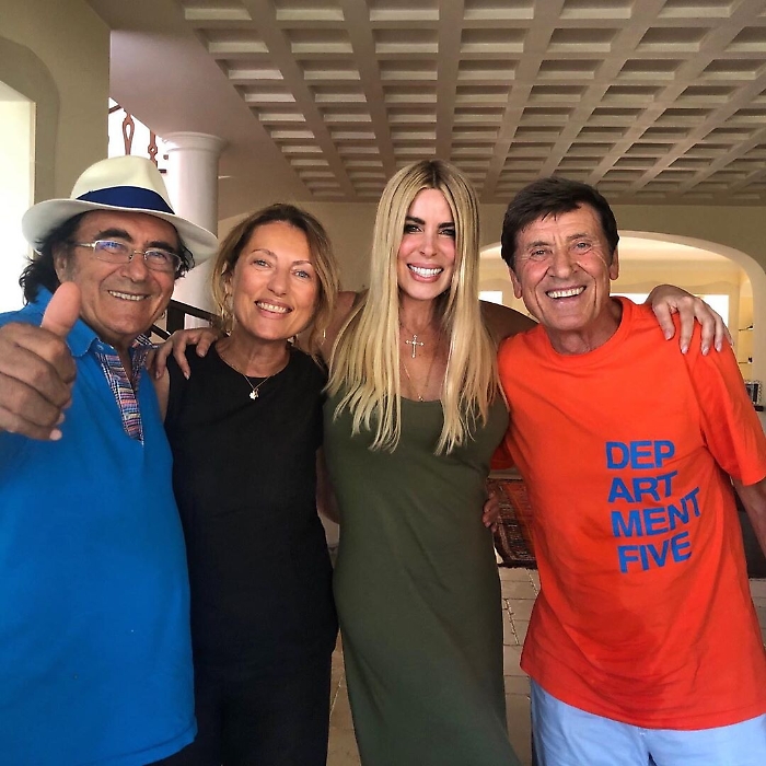 Al Bano, Loredana Lecciso e i coniugi Morandi