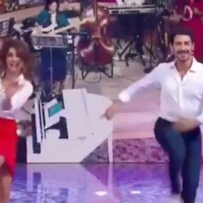 Andrea Evangelista con Samantha Togni