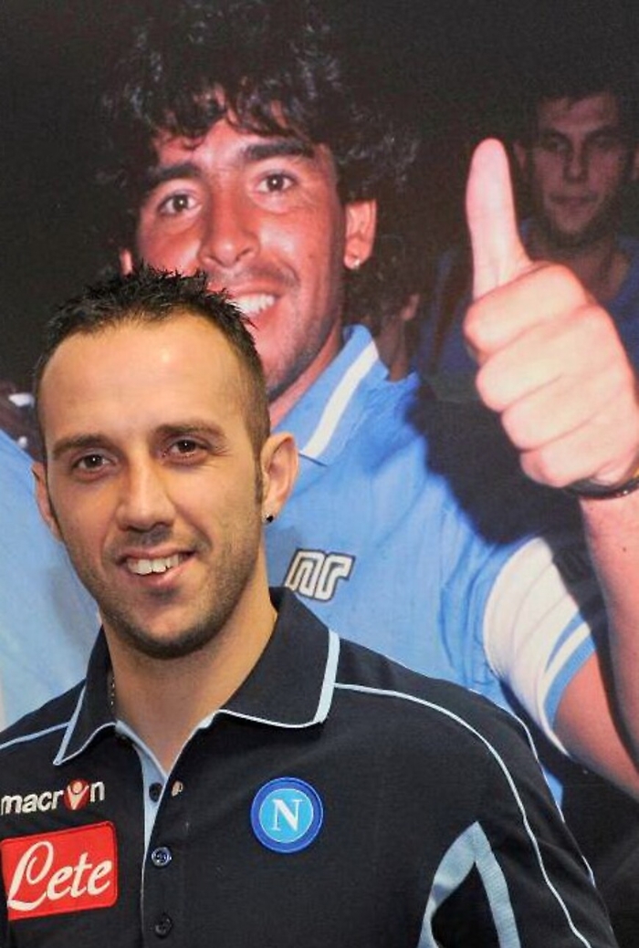 Maradona con Beppe Mascara