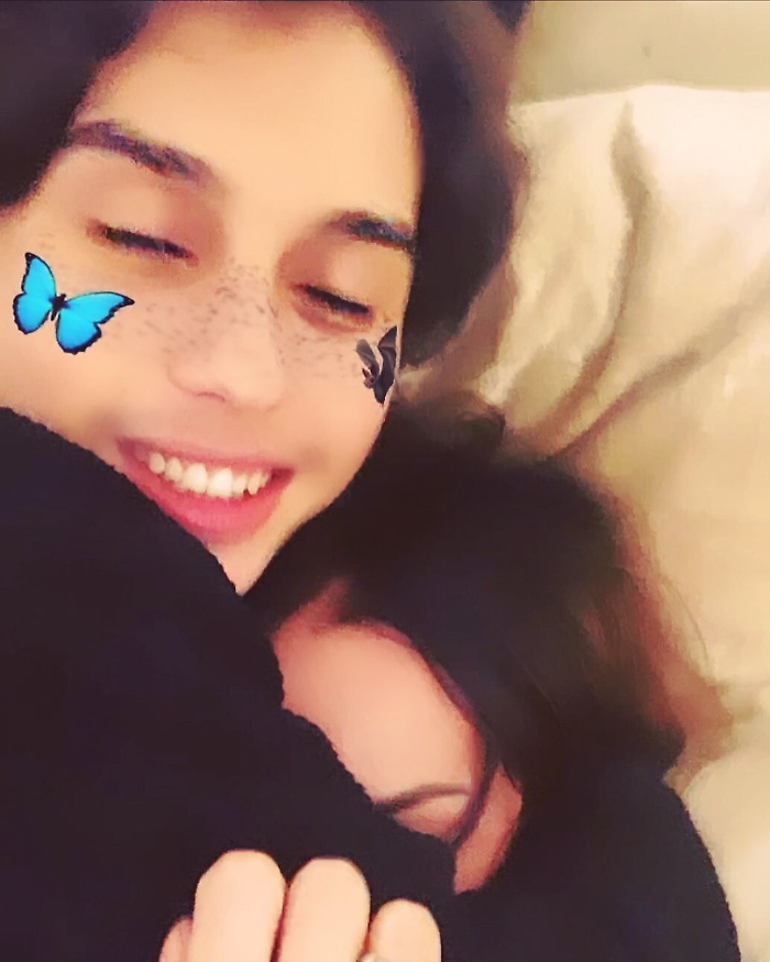 Nina Moric con il figlio Carlos Maria Corona