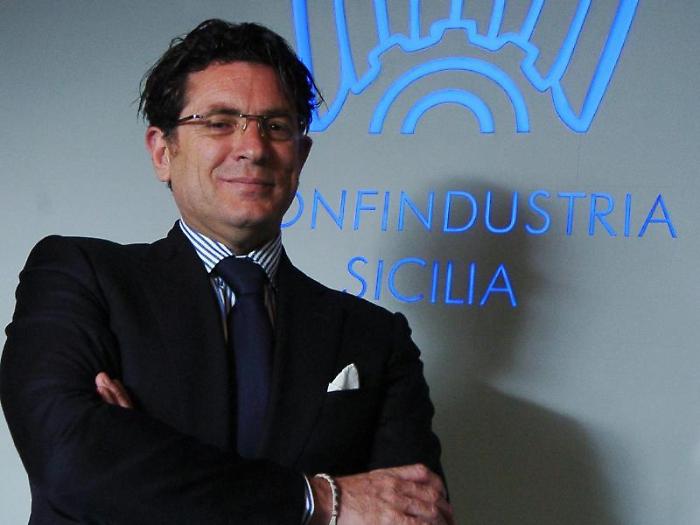 Una foto d'archio di Montante dopo l'elezione al vertice di Confindustria Sicilia
