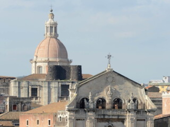 VISTA DI CATANIA DALLA CUPOLA DELLA BADIA SANT'AGATA