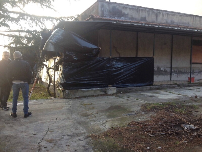 La villetta  alla periferia di Adrano dove fu trovata impiccata Valentina Salamone