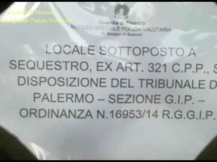 Un frame tratto dal video della Guardia di Finanza nell'ambito dell'operazione 'Delirio' che ha portato all'arresto di 24 persone al termine di una i