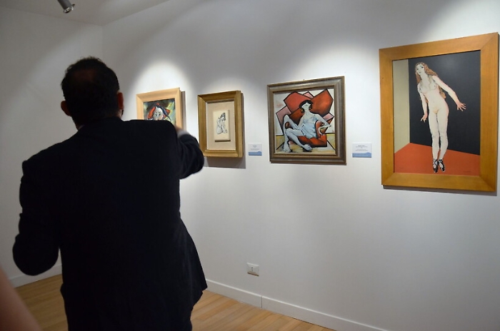 Visitatori alla mostra