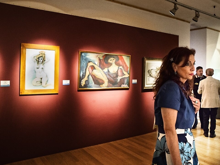 Visitatori alla mostra