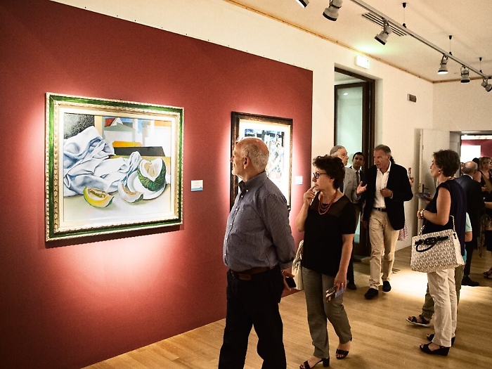 Visitatori alla mostra