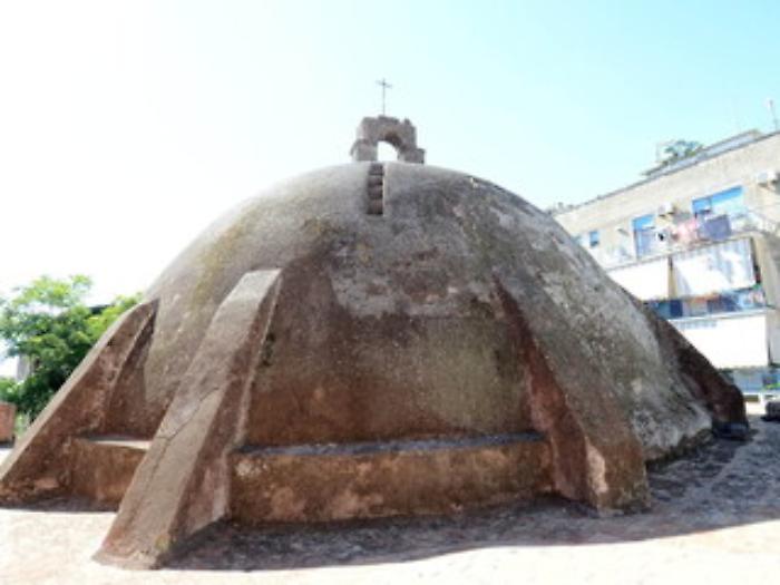 CATANIA 11/10/2016 : TERME ROTONDA, la cupola  vista dall'alto