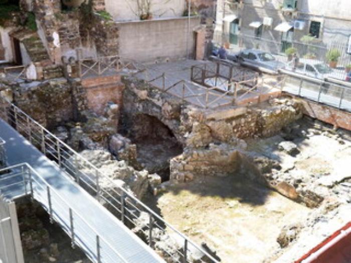 CATANIA 11/10/2016 : TERME ROTONDA, lato sud, scavato dalla branciforti