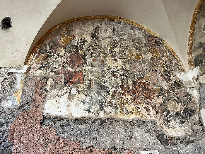 Affresco-raffigurante-SantAgata-prima-del-restauro