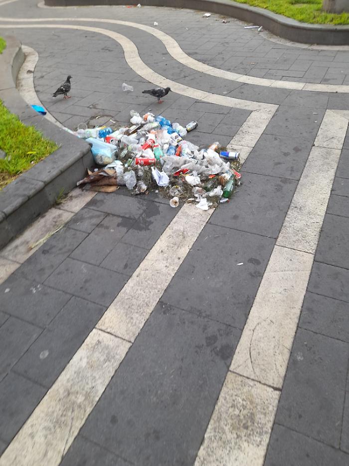 Vandali in piazza Cutelli. Catania