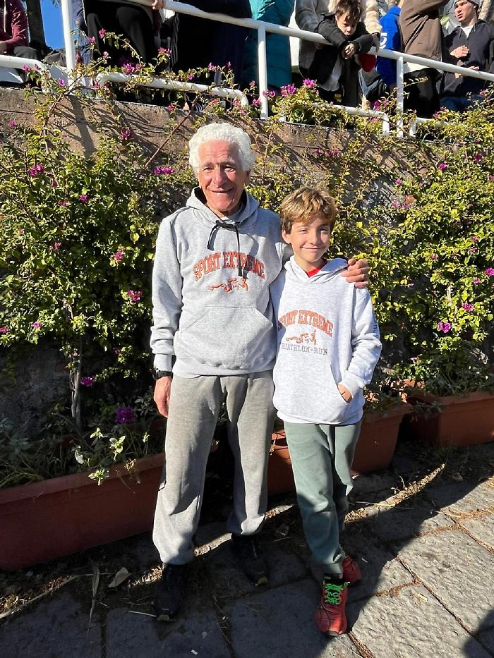 Vittorio Martorana, classe 1949, con il nipotino Samuele Vittorio, 11 anni