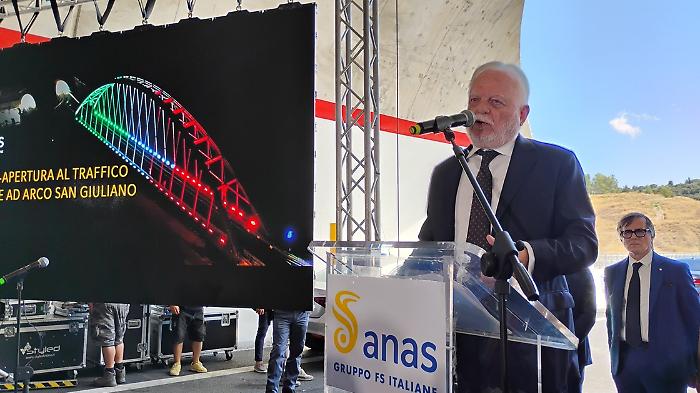 Inaugurazione Viadotto San Giuliano Gemme (foto Anas)
