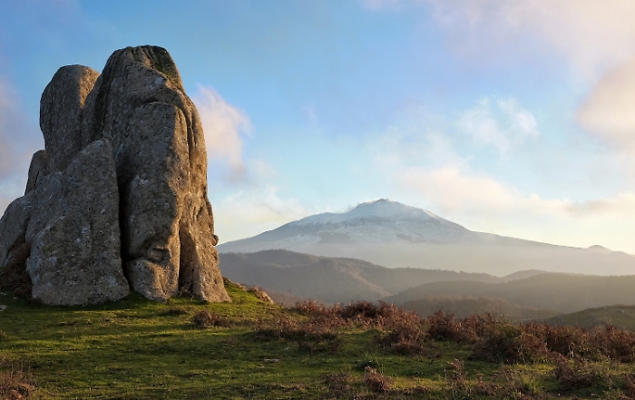 Megalith Argimusco And Etna Volcano, Sicily