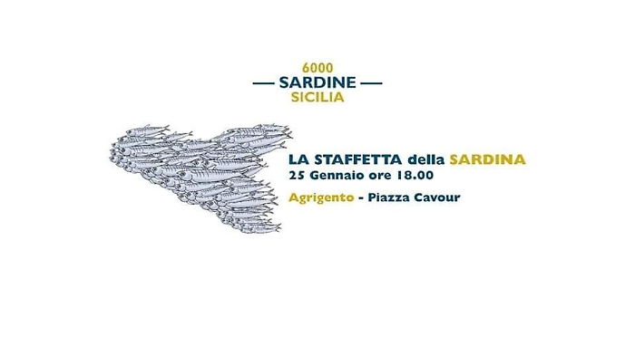 La Sicilia non si lega, flash mob della Sardine