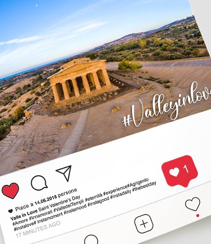 San Valentino nella Valle dei Templi con iniziativa social #valleyinlove