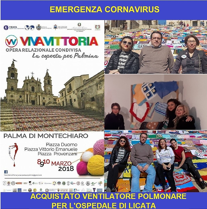 Coronavirus, Fidapa e comune di Palma di Montechiaro acquistano ventilatore per l'ospedale di Licata