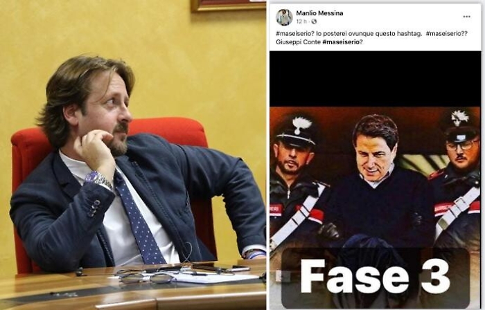 SICILIAN COMEDI STA CON MANLIO MESSINA. MAI CENSURARE LA SATIRA, DA QUALUNQUE PARTE POLITICA PROVENGA. ALTRIMENTI NON POSSIAMO DIRCI DEMOCRATICI