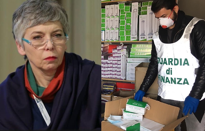 Le mascherine fuorilegge della Pivetti in Sicilia: è indagata a Siracusa