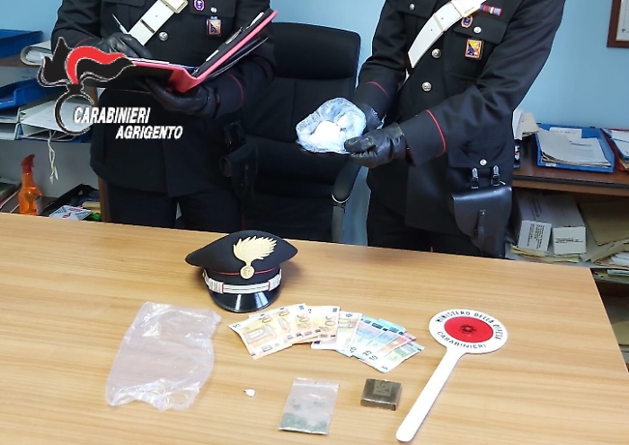 Ribera, arrestata donna corriere della droga