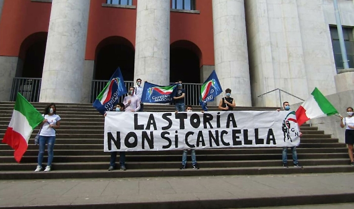 A Palermo i giovani di destra in piazza a difesa dei monumenti