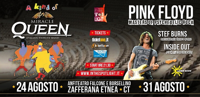 “A Kind of Miracle Queen” (Tour2020) Stef Burns e gli Inside Out a Zafferana Etnea